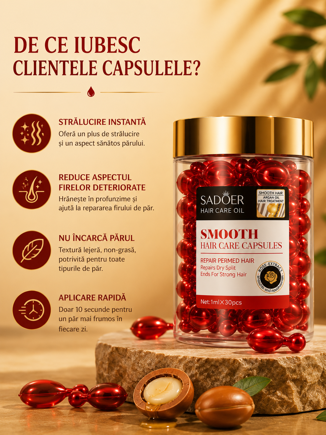 De ce iubesc cliente capsulele cu ulei de argan - beneficii